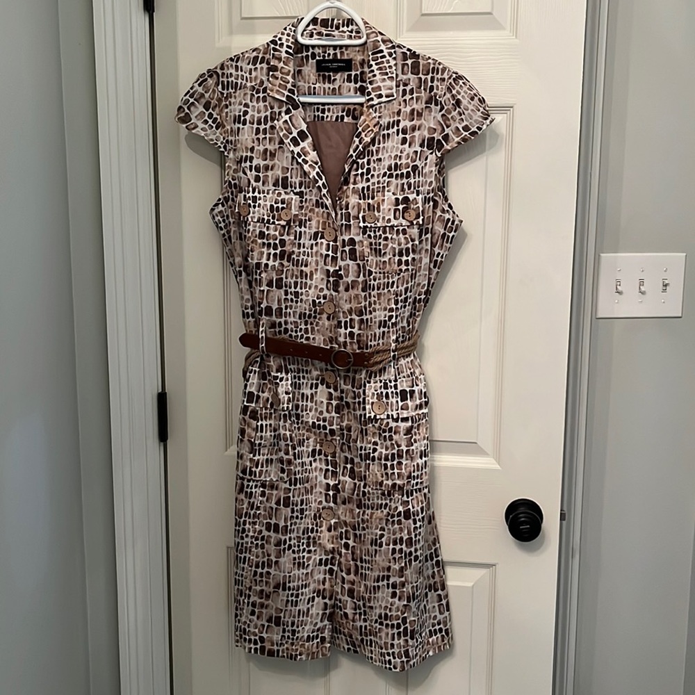Javier Simorra belted‎ mid-length dress